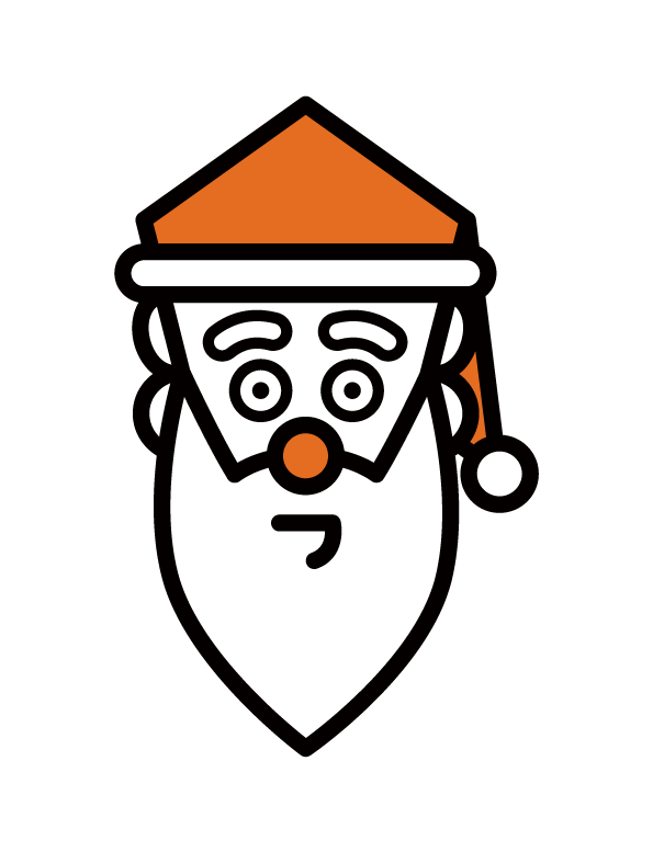 Santa Claus face illustration