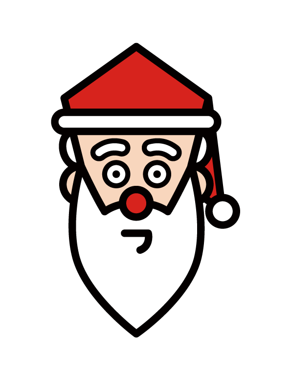 Santa Claus face illustration