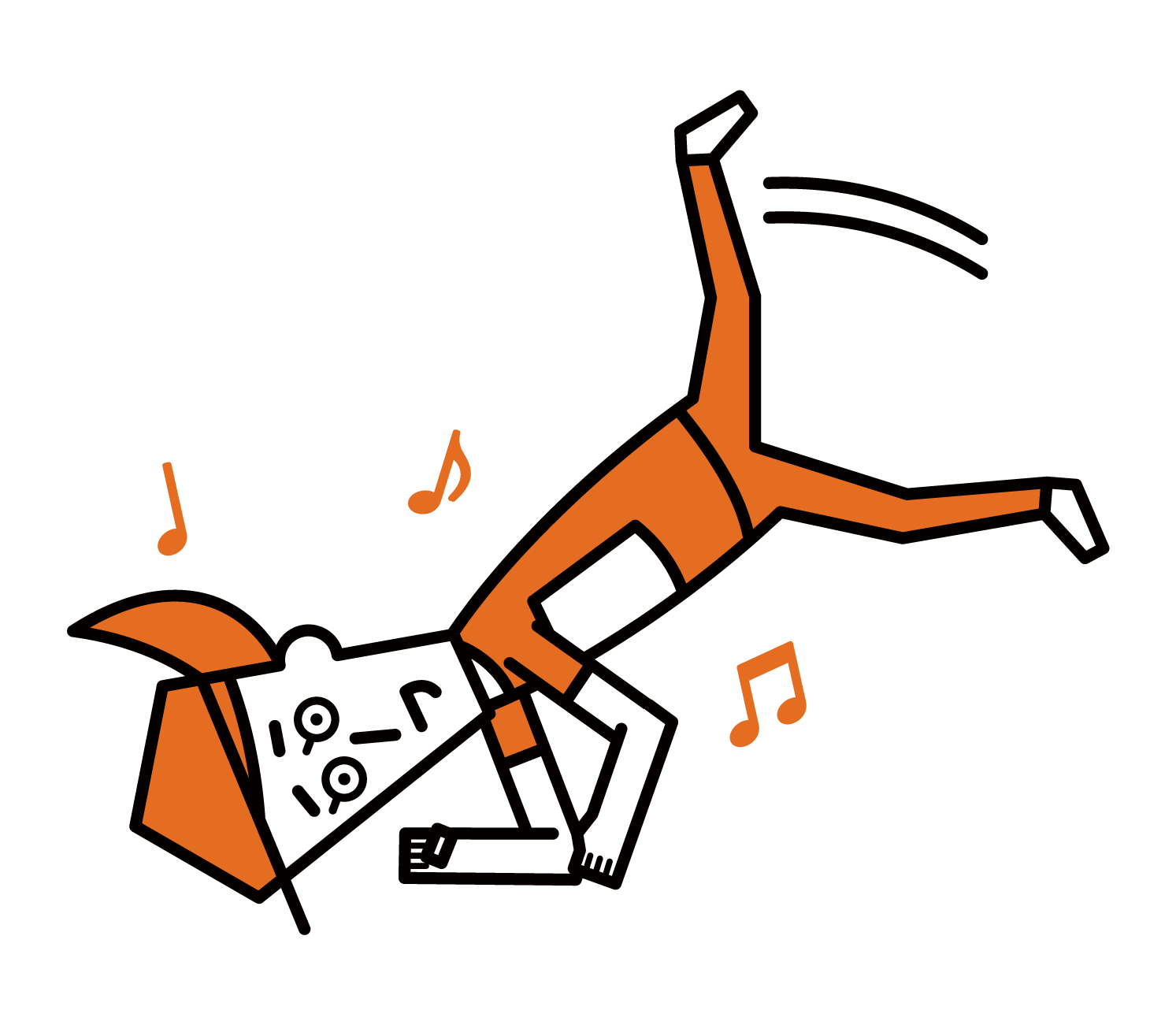 Illustration of Break Dancer (Female)
