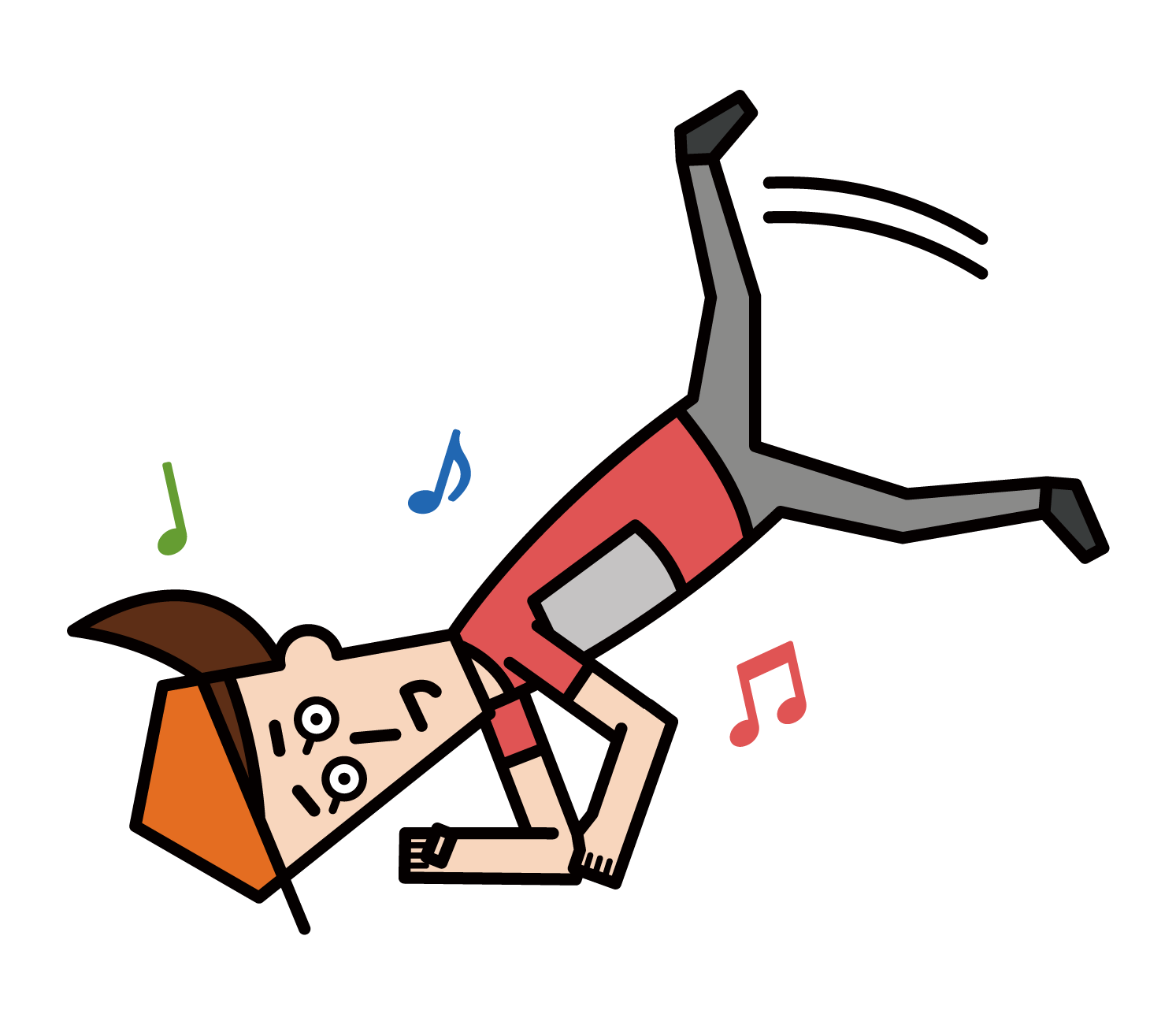 Illustration of Break Dancer (Female)