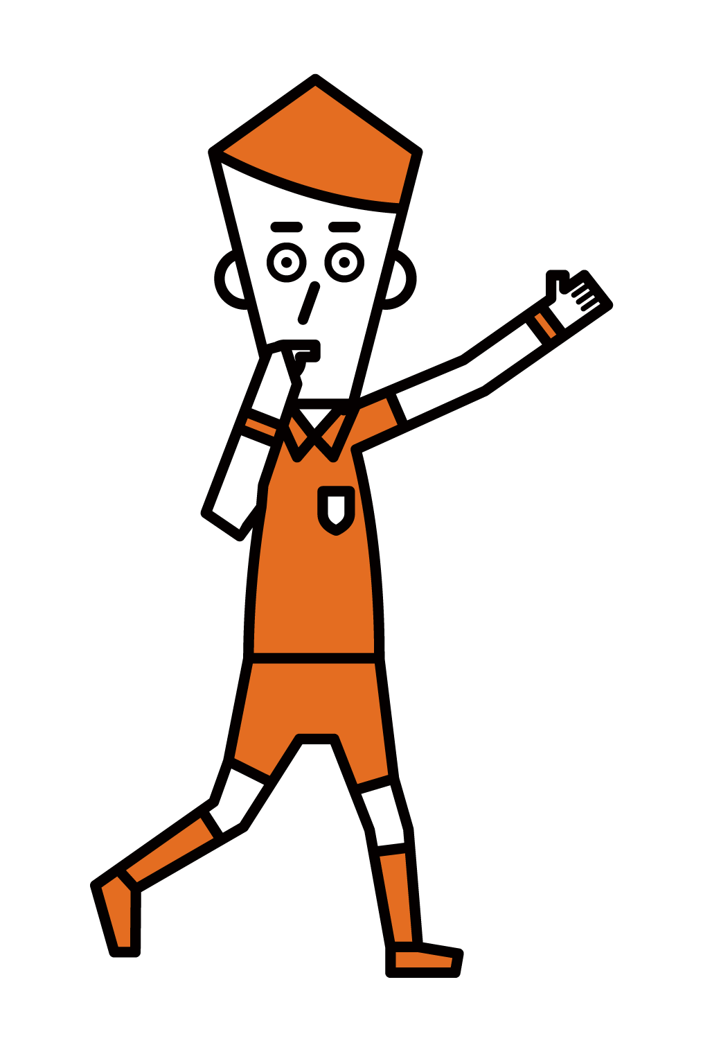 Illustration of a soccer referee (male)