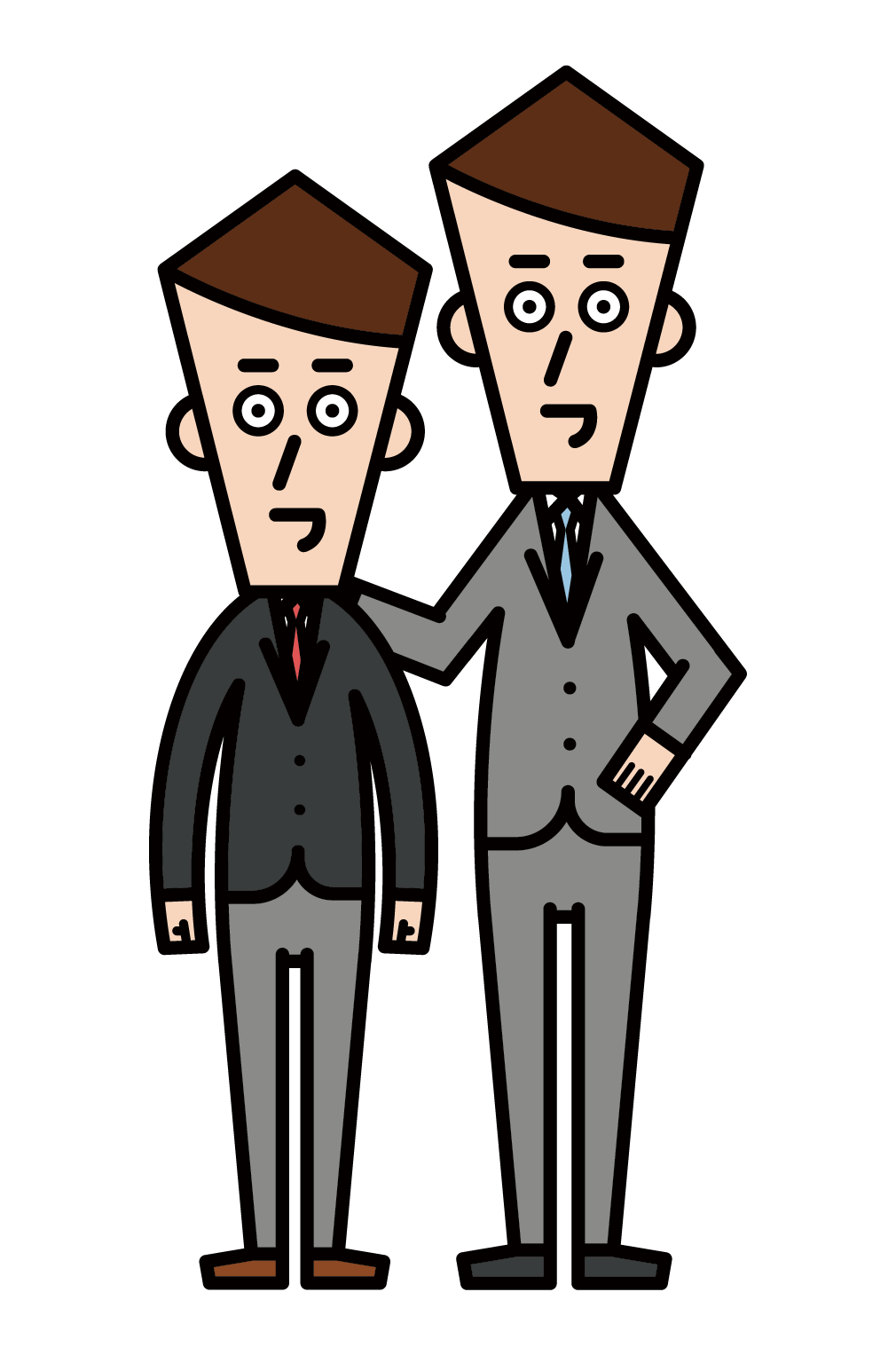 Illustration of a teacher and legal instructor (male)