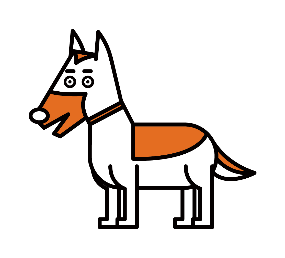 Illustration of a police dog