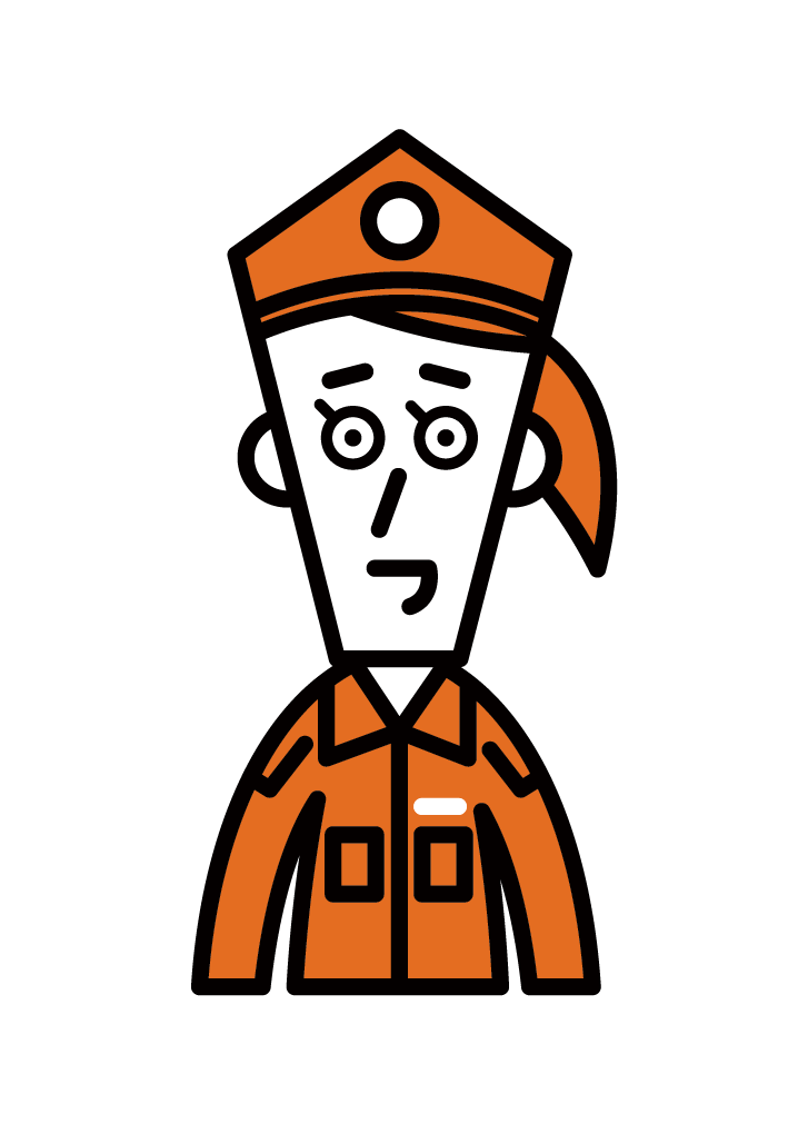 Illustration of a drug enforcement officer (female)