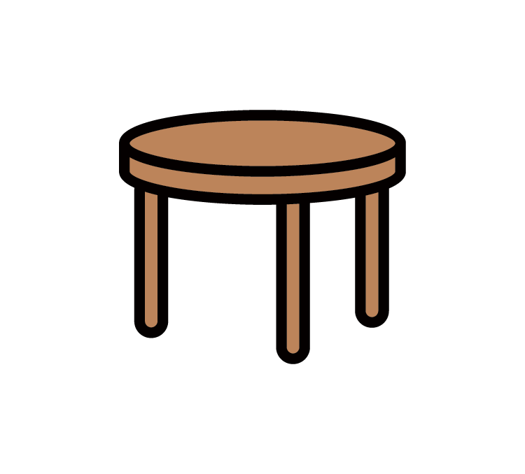 Illustration of a round table