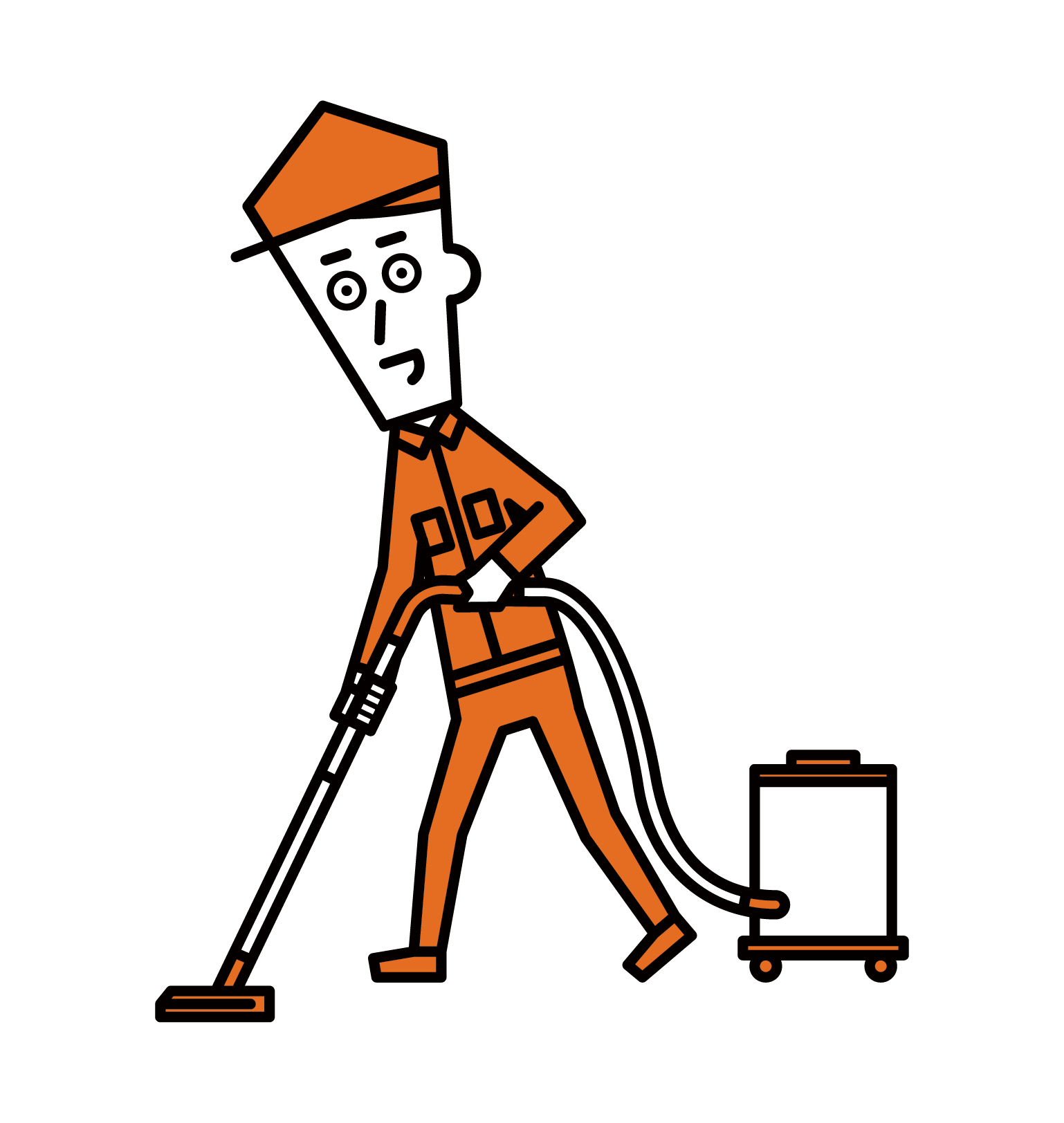 Illustration of a cleaner (male)