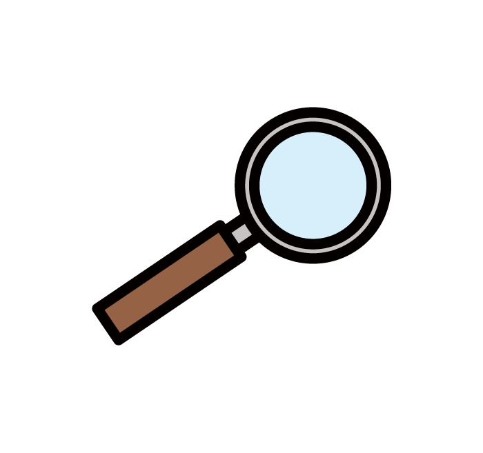 Magnifying glass illustration