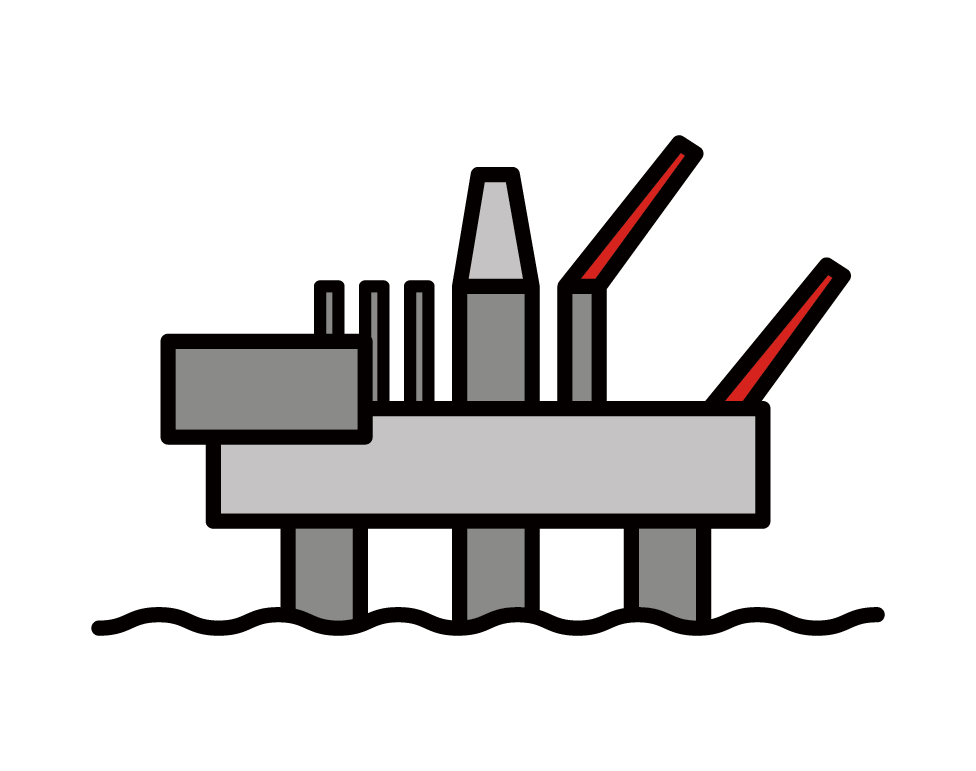 Oil field illustration