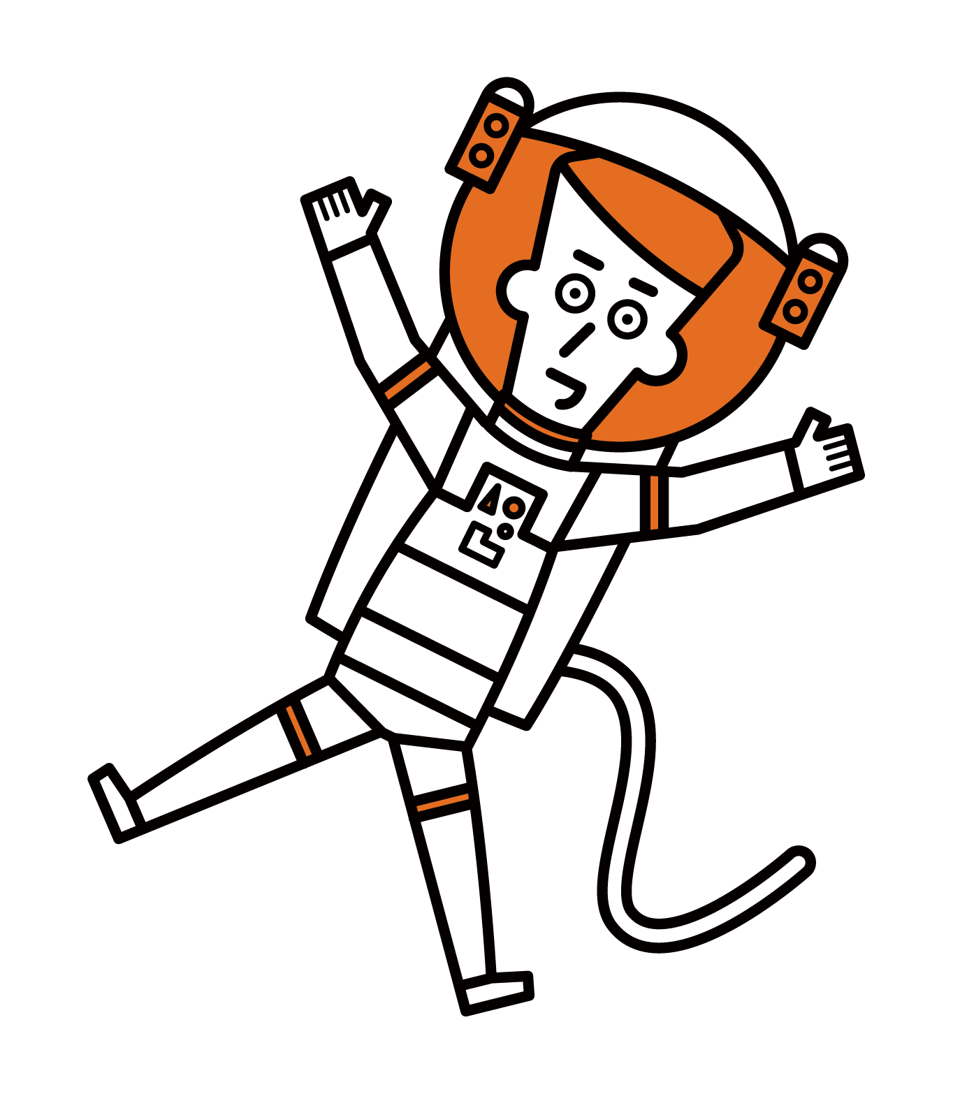 Illustration of an astronaut (male)