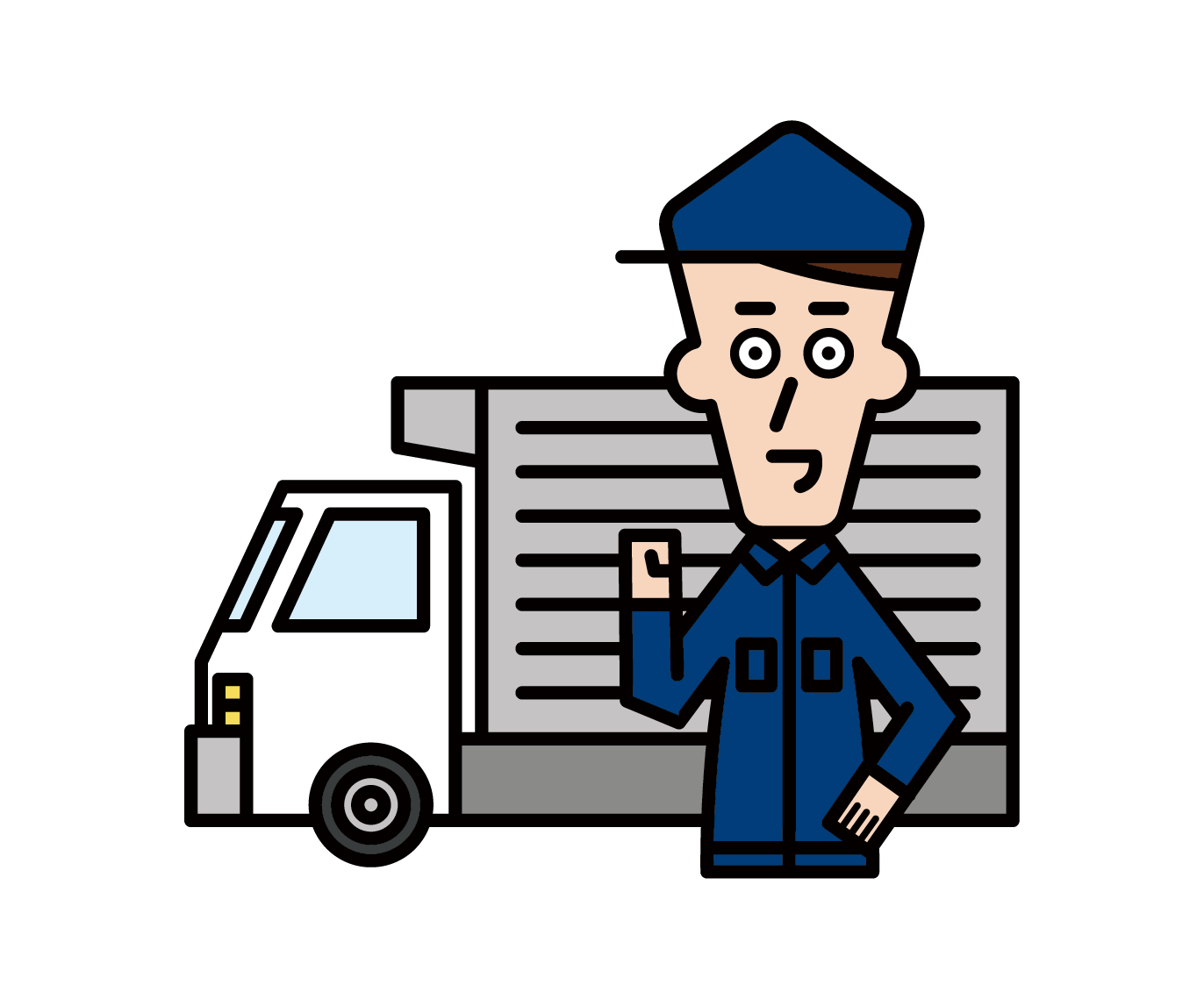 트럭 운전사 (남성)의 그림