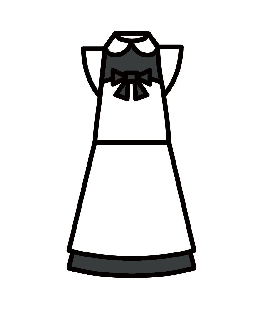 Maid clothing illustration